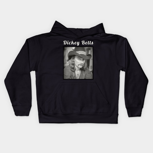 Dickey Betts / 1943 Kids Hoodie by DirtyChais